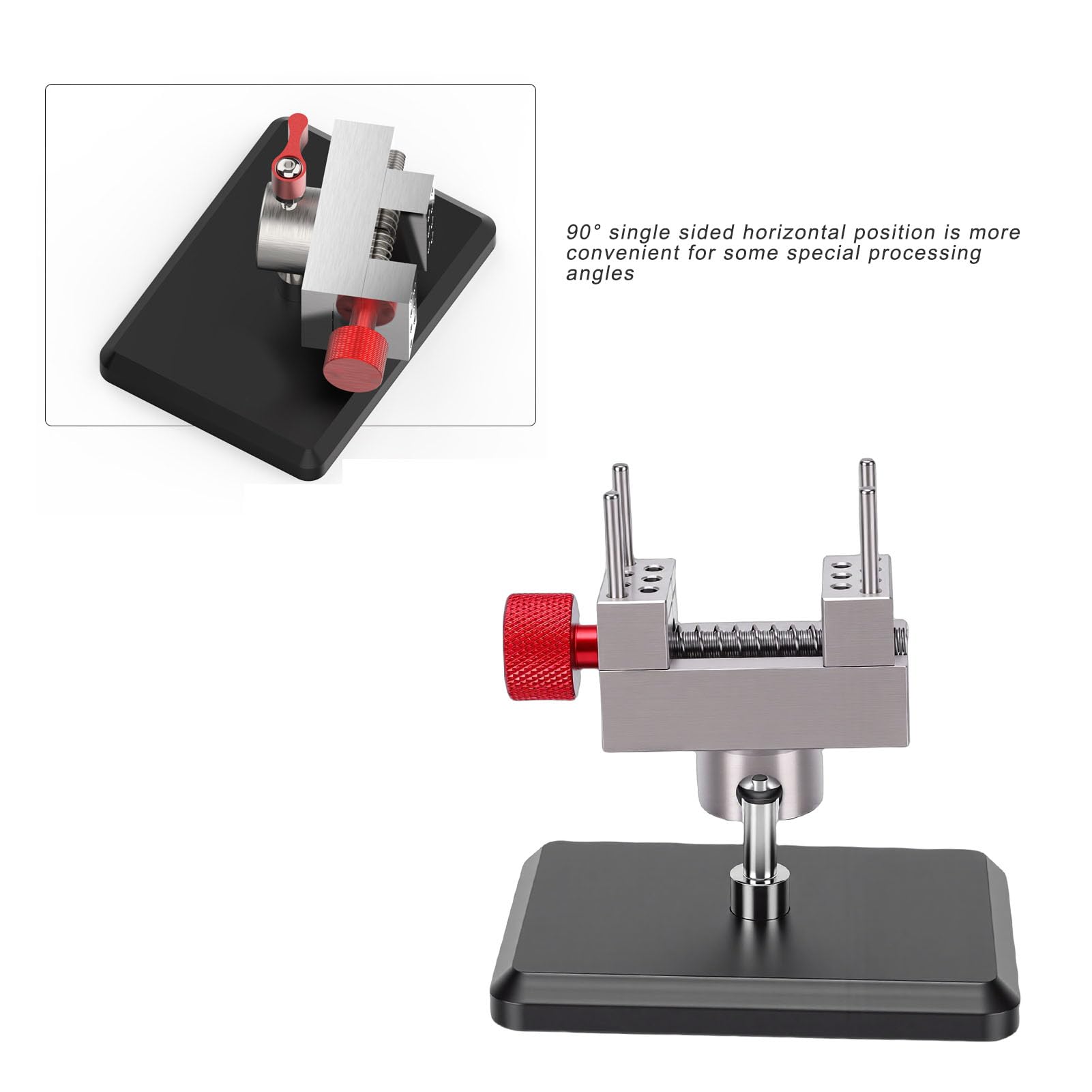 FTVOGUE Mini Tornillo de Banco, Abrazadera Ajustable de Acero Inoxidable para Uso Doméstico