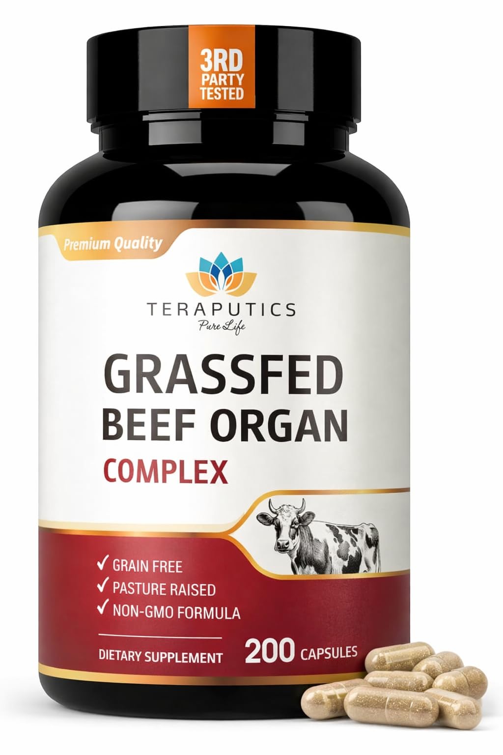 Premium Grass Fed Beef Organ Supplement for Women & Men