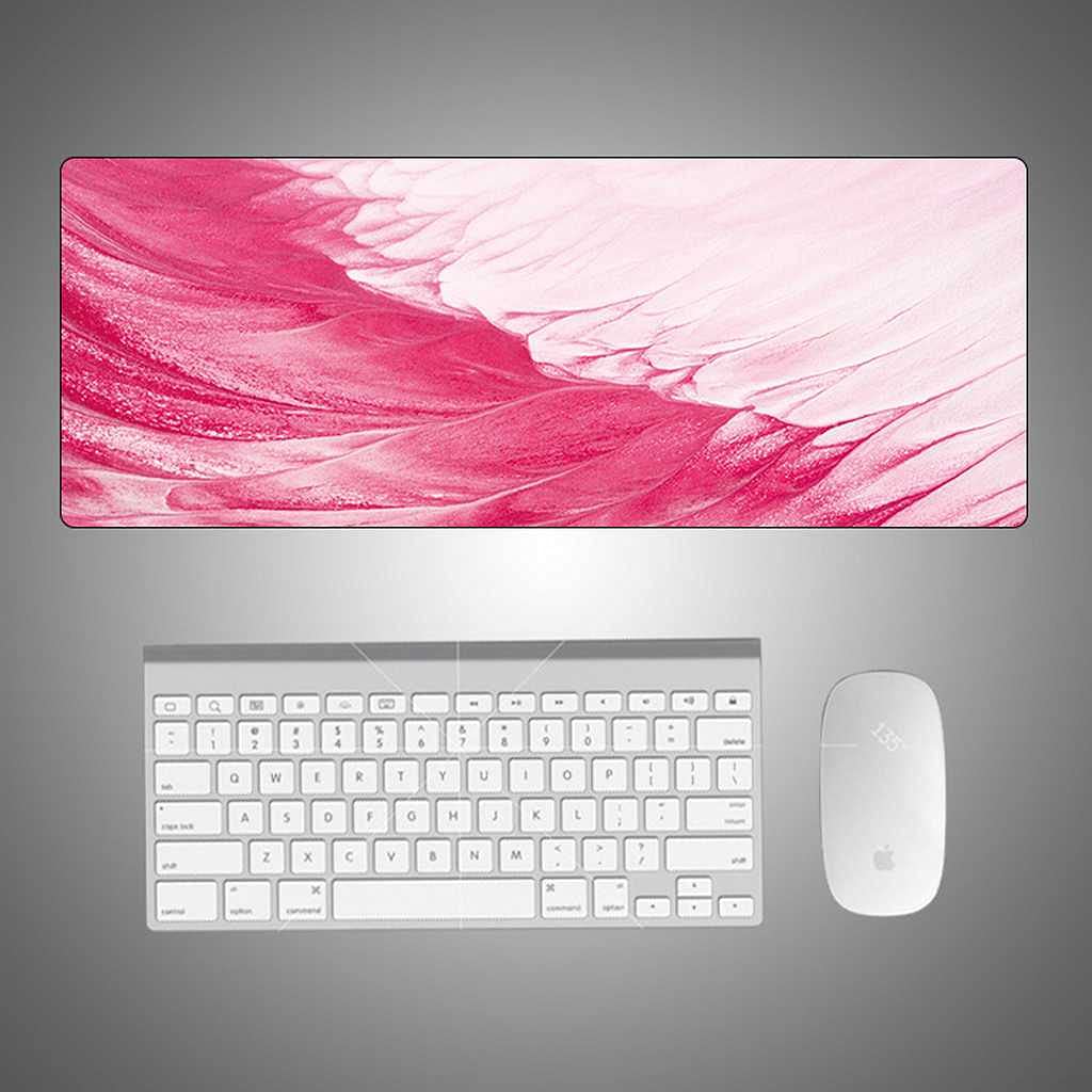 Tapis de souris XXL One Piece 3D à texture rouge avec finitions renforcées