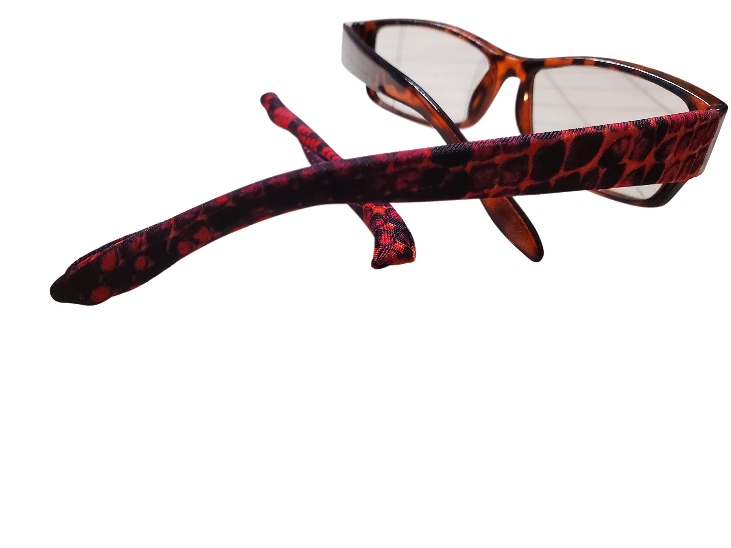 Soft Eyewear Temple Arm Cover Sleeves Add Colors & Designs Eyeglasses Sunglasses for Men, Women & Kids 2 Sizes