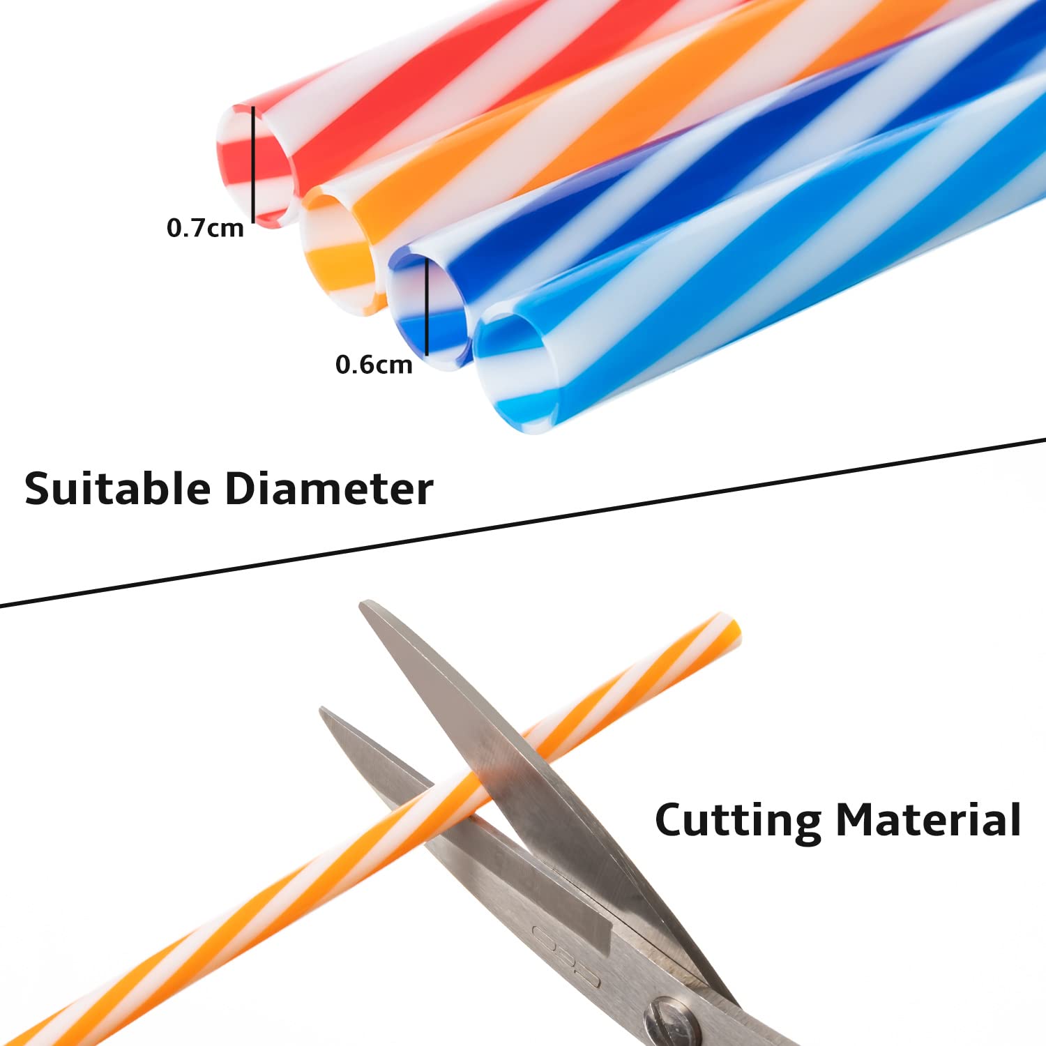 Yardwe 10 Pezzi Consigli di paglia in silicone cannucce pieghevoli
