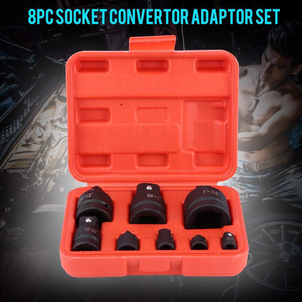 Adaptateur de Convertisseur 8PC Adaptateur Adaptateur Réducteur SET 1/4 3/8 1/2 3/4 1 Adaptateur de Socket D'adaptateur de Réducteur
