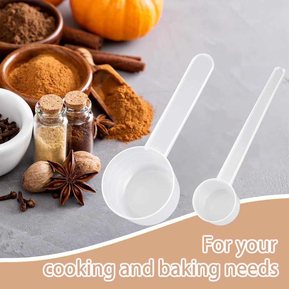 Cucchiaio Dosatore 40ml Cozlly - Misurino Per Proteine, Caffè E Polveri Con Scala In Plastica Trasparente - Foto 7