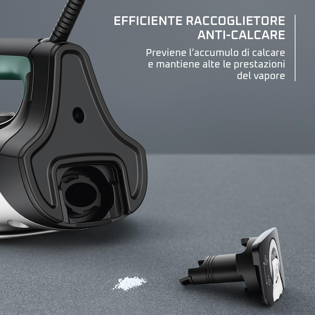 Rowenta Everlast Anticalc Ferro a Vapore, Potente Distribuzione del Vapore, Raccoglitore di Calcare, Punta ad Alta Precisione, Sicurezza e Praticità, Potenza Elevata, DW7321F0