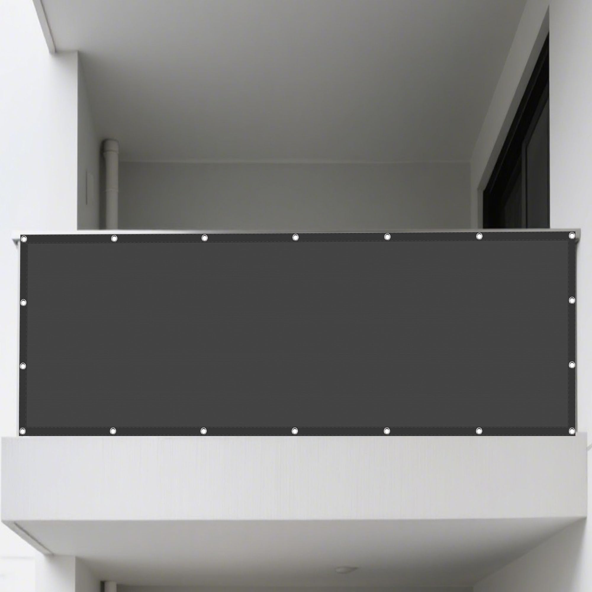 Voile d'ombrage haute densité anti-UV gris foncé 80x120 cm pour jardin