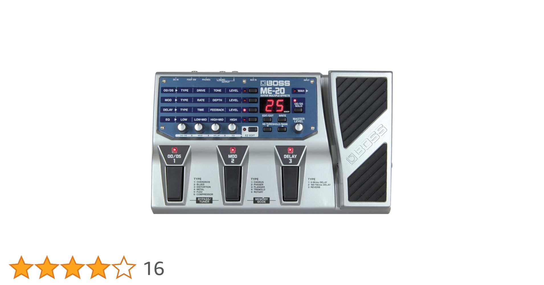 Amazon | BOSS ME-20 GUITAR MULTIPLE EFFECTS ボス ギター用