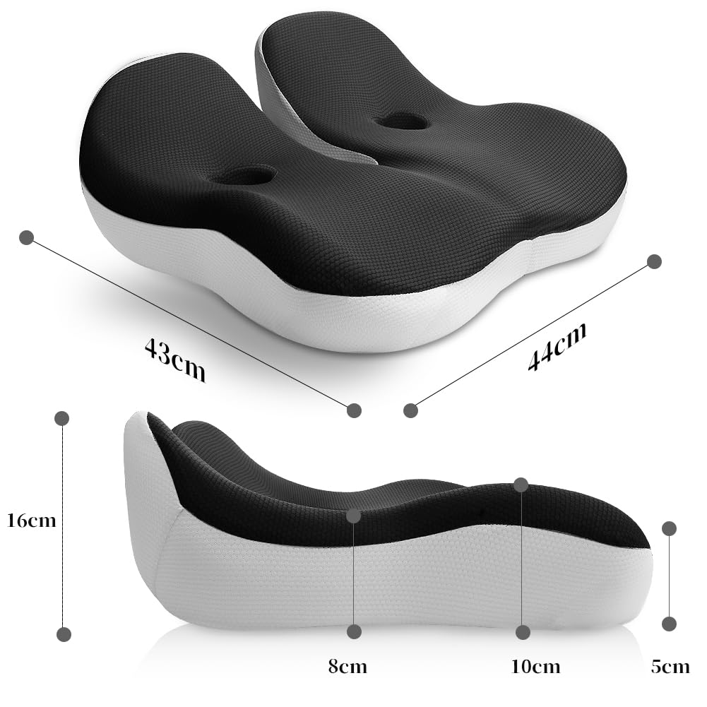 Seat Cushions Comfort Memory Foam Cushion for Office Chair Car Seat Donut Cushion for Coccyx Tailbone Pain Relief — view 3