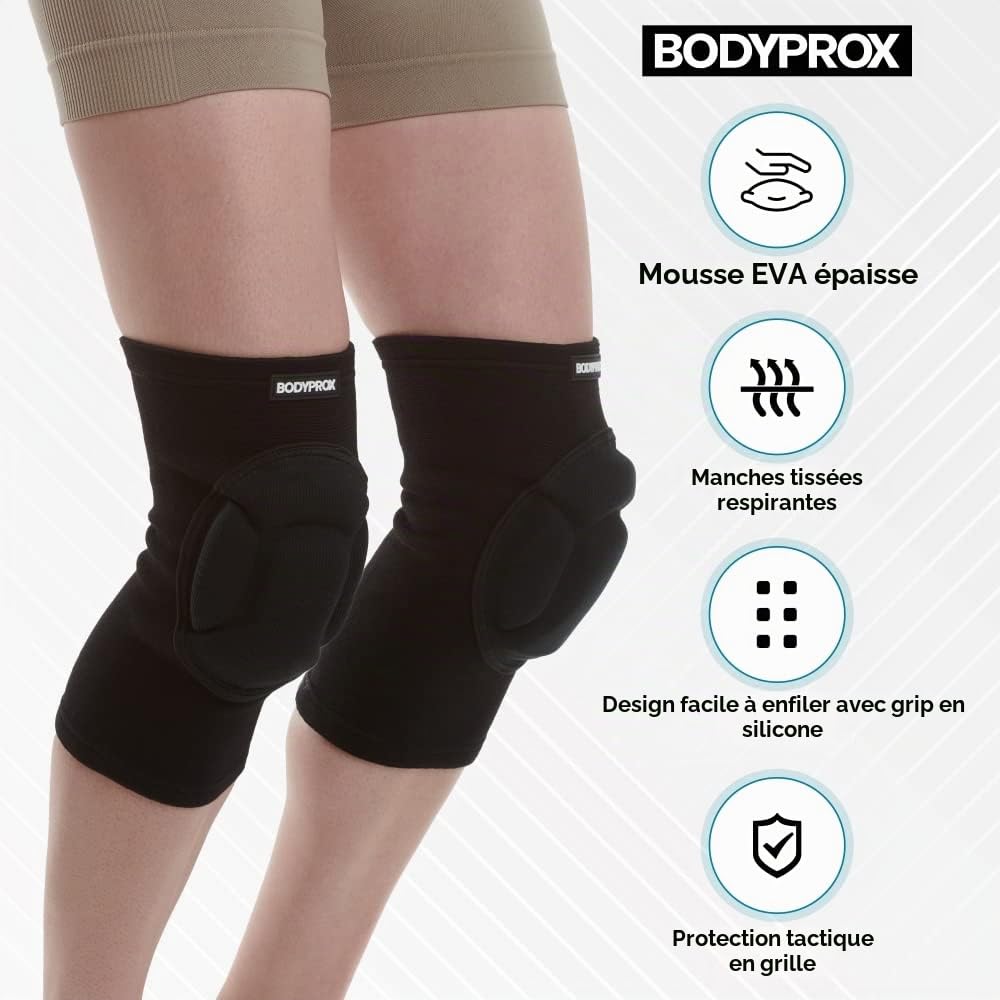 Bodyprox Genouillères de protection épais éponge antidérapant