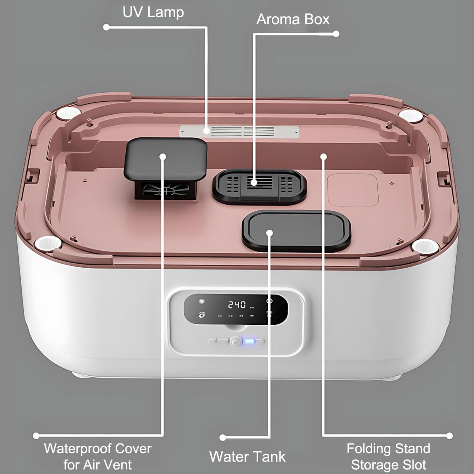 Máquina de Planchado Automática, Plancha a Vapor, Vaporizador y Secadora de Ropa, Higieniza y Seca la Ropa, Resultados en 10 Minutos, Portátil, Carcasa Blanca