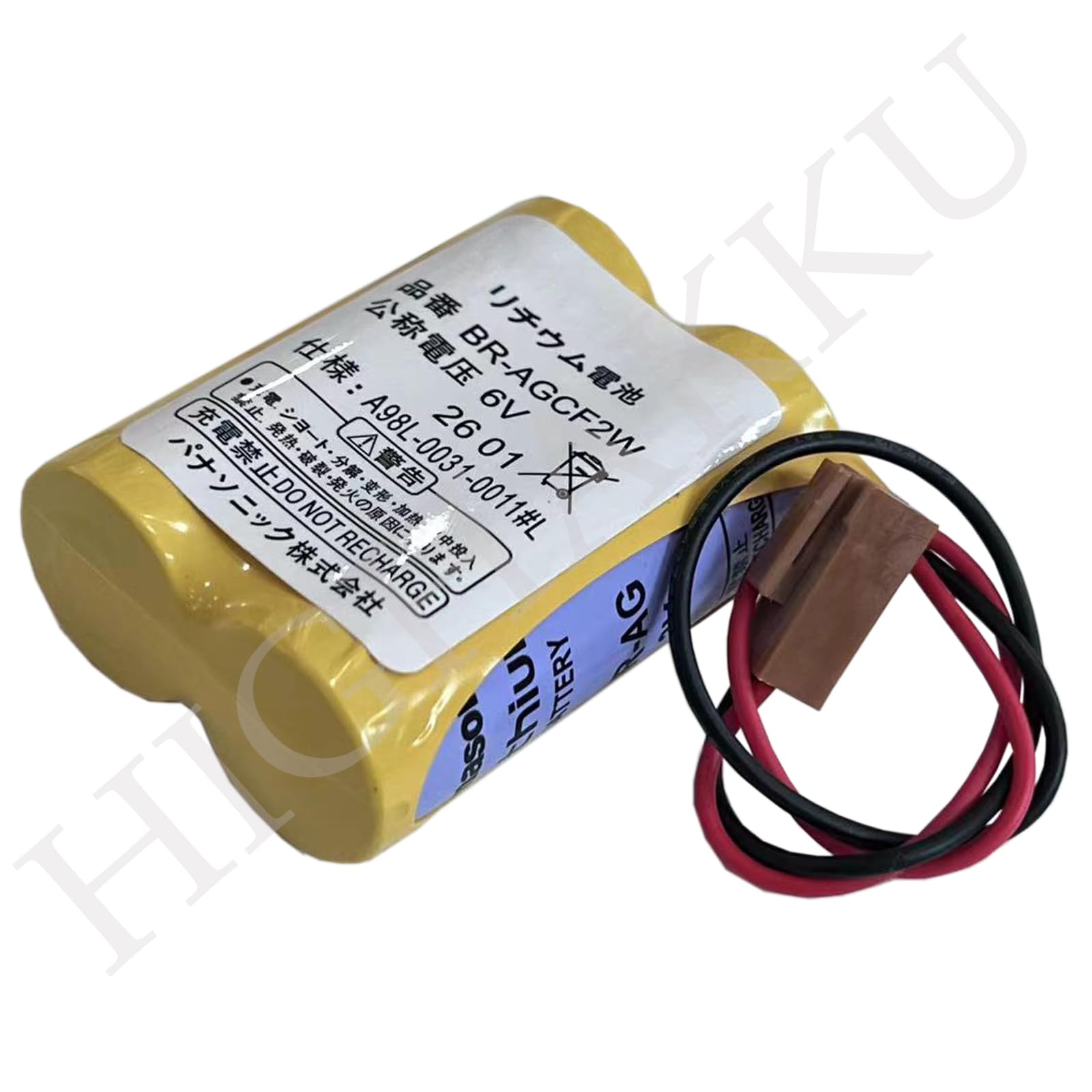 Batteria di ricambio BR-AGCF2W Batteria A06B-0177-D106, A06B0177D106, A98L-0031-0011#L, amplificatore Beta iSV, amplificatore Beta SVU, computer industriali Fanuc A00 6, Fanuc A06 con sp