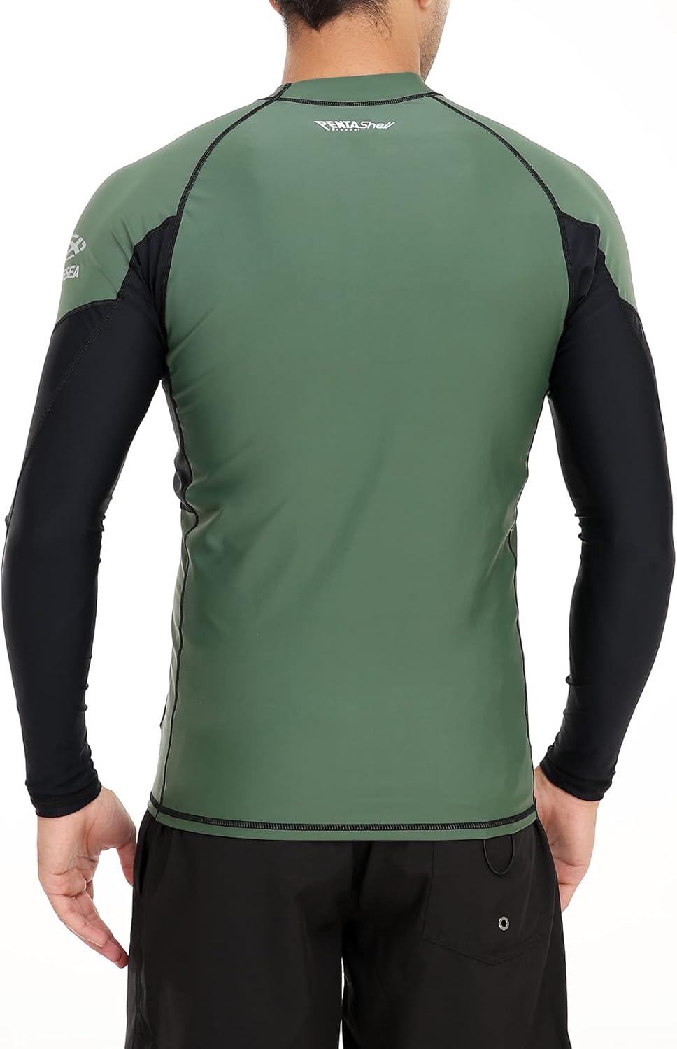 AXESEA Men Long Sleeve Rash Guard Quick-Dry UPF 50+ Lightweight Swimsuit Swim Shirt - Image 3