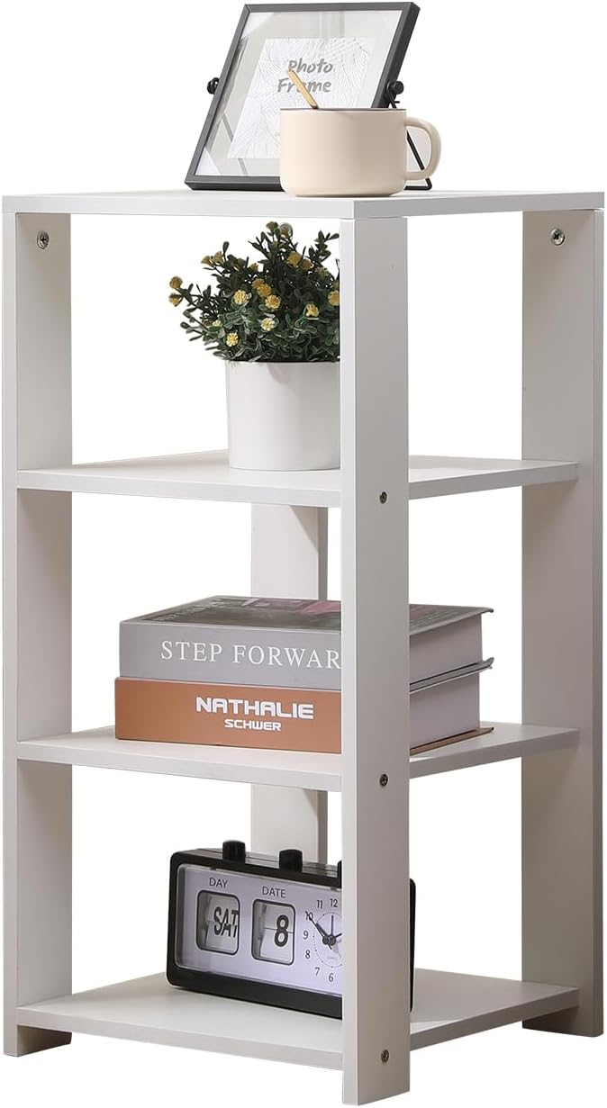 PCGAGA Small Side Table End Table for Living Room, Freestanding Shelf