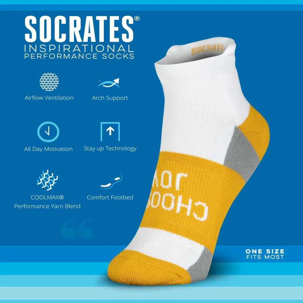 Gone For a Run Motivational Ankle Running Socks - Inspirational Affirmation Socks for Women - Runners Gifts & Motivation - Image 4