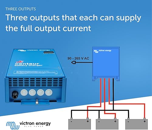 Miniatura 4 de Victron Energy Centaur - Cargador de batería de 3 bancos (12 voltios, 60 amperios)