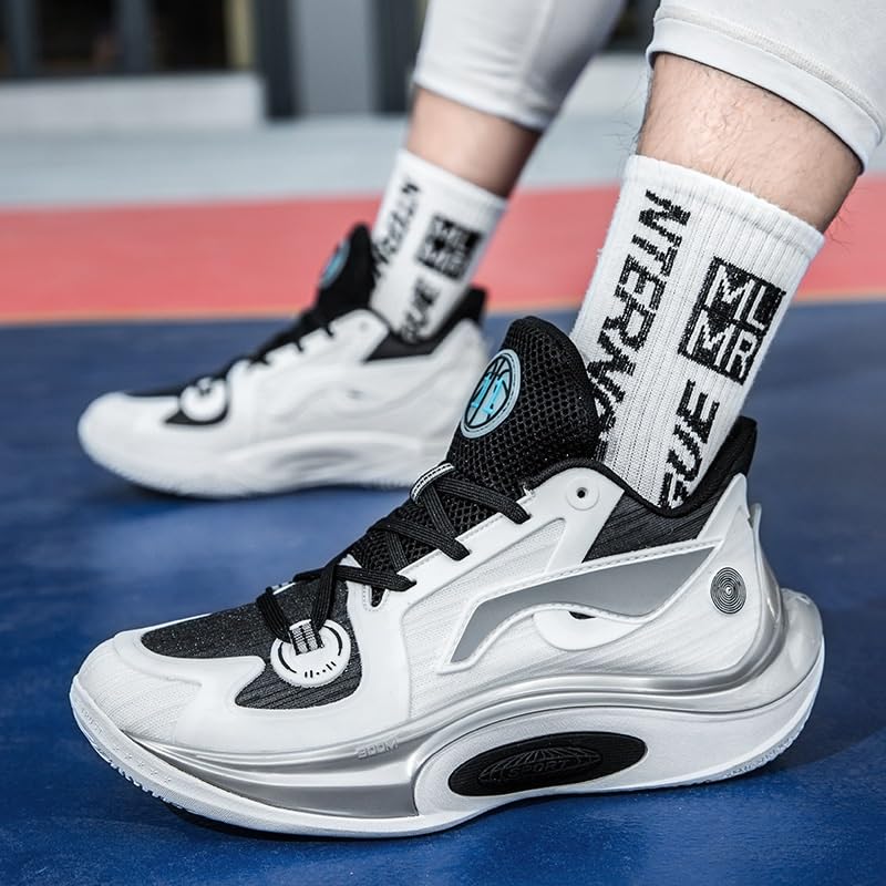 Męskie buty do koszykówki antypoślizgowe, odporne na zużycie, amortyzujące, lekkie, oddychające sportowe treningowe Buty spacerowe