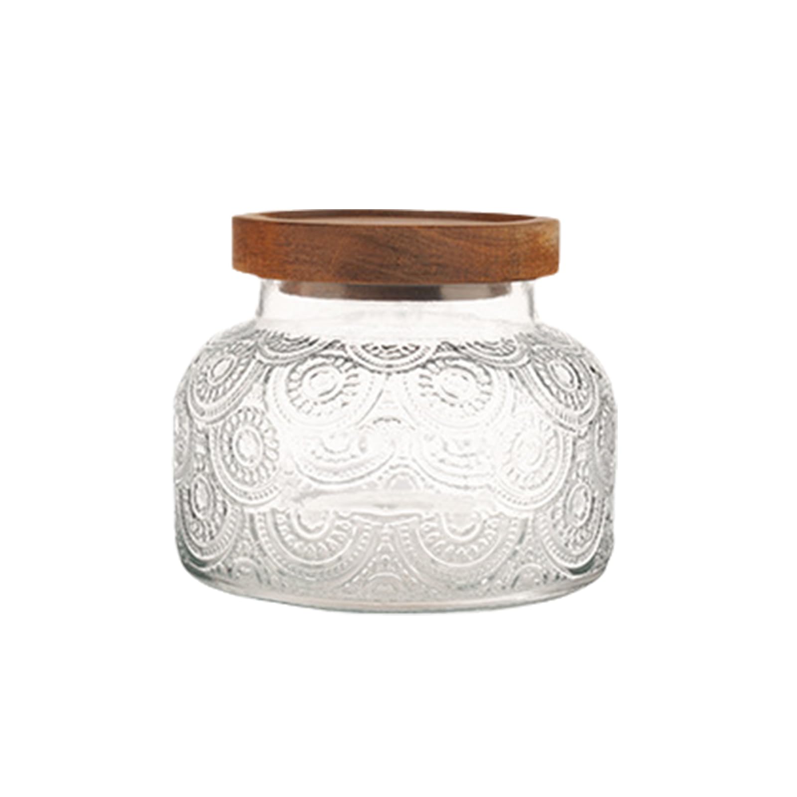 YROHGKPN Practical Glass Storage Solution Canister Space Saving Glass Storage Canister for Snacks Grains and Bathroom Essential Home Organization Jar