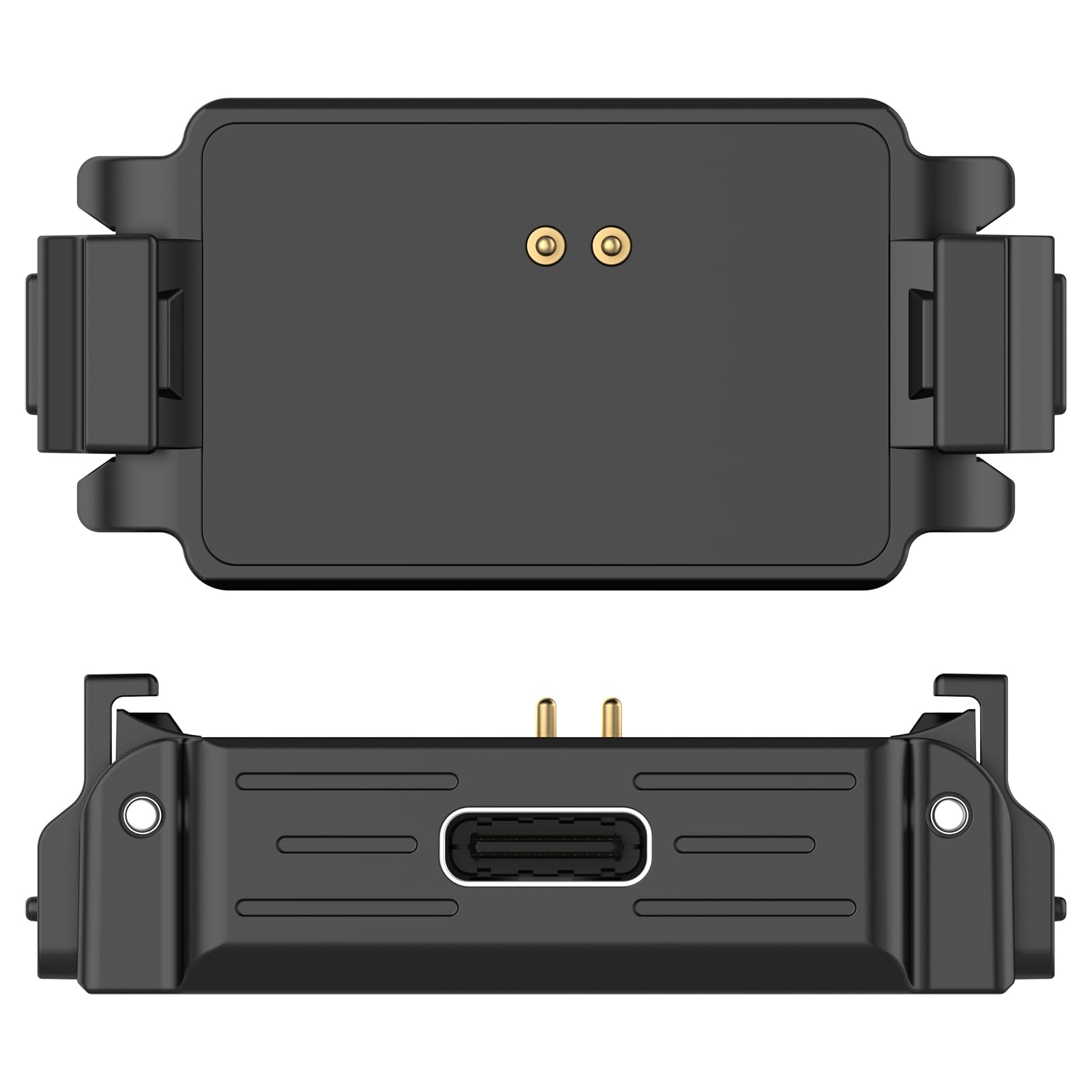 LOKEKE Kompatybilny z podstawą adaptera DJI Action 6, ładowarka Quick Release, stacja ładująca, stojak kompatybilny z DJI Osmo Nano z portem USB typu C, stop cynku, bez kabla do ładowania