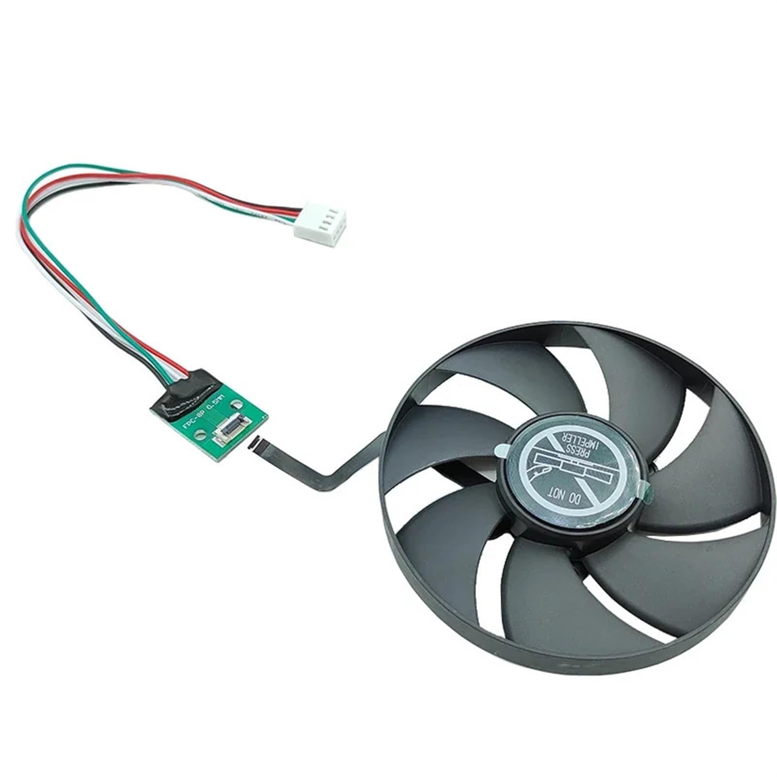 Wentylator bezszczotkowy DC 12 V 0,45 A cichy do karty graficznej średnica zewnętrzna 92 mm, regulowana prędkość 1 szt. (model C)