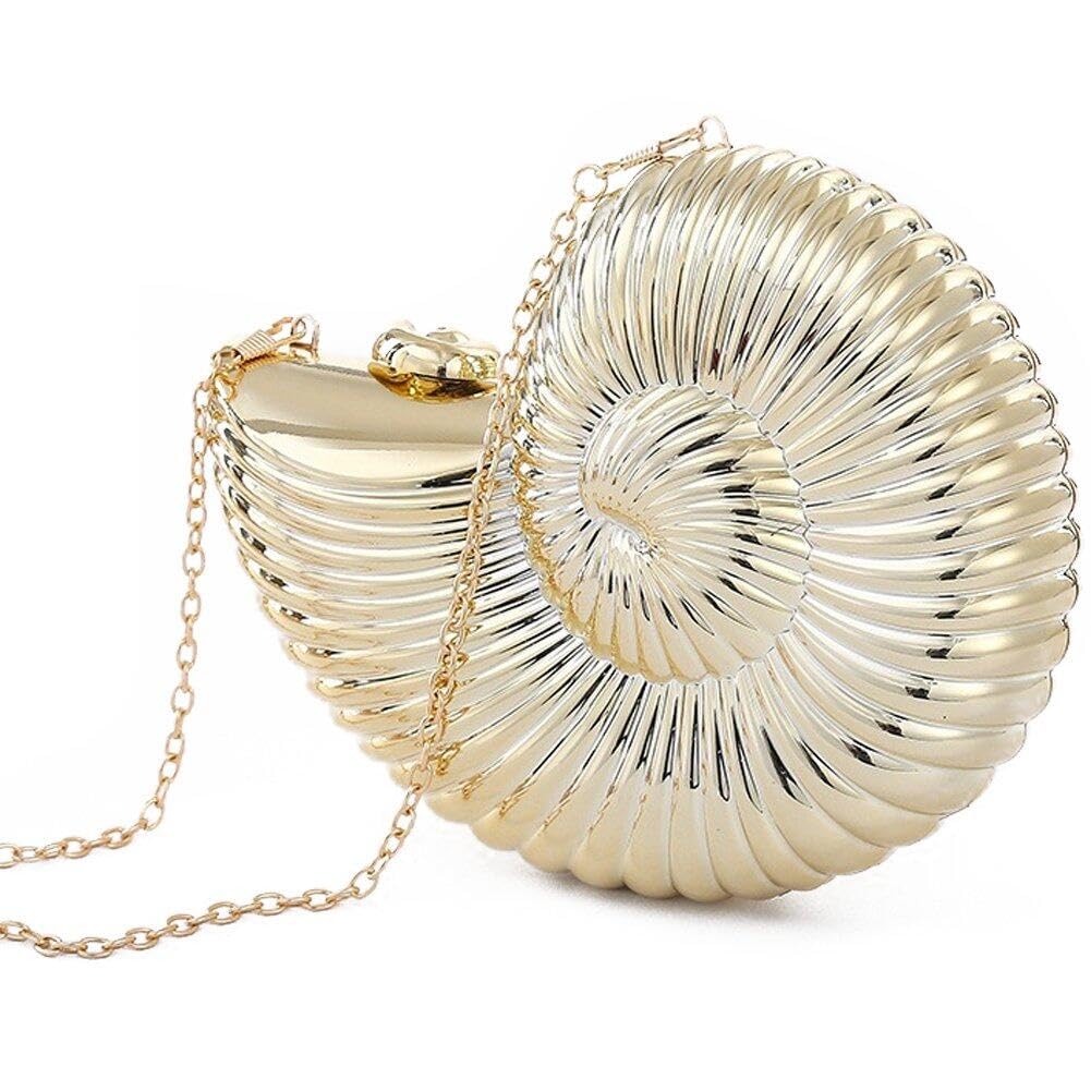 Sanfly Evening Women Chain Shell Bags Party Wedding Crossbody Bags for Women Small Cute Purse Clutches