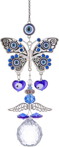 T.F&CI DECOR Atrapasoles de mal de ojo decorativo Atrapasoles espiritual colgante de ventana para energía positiva y evitar la negatividad