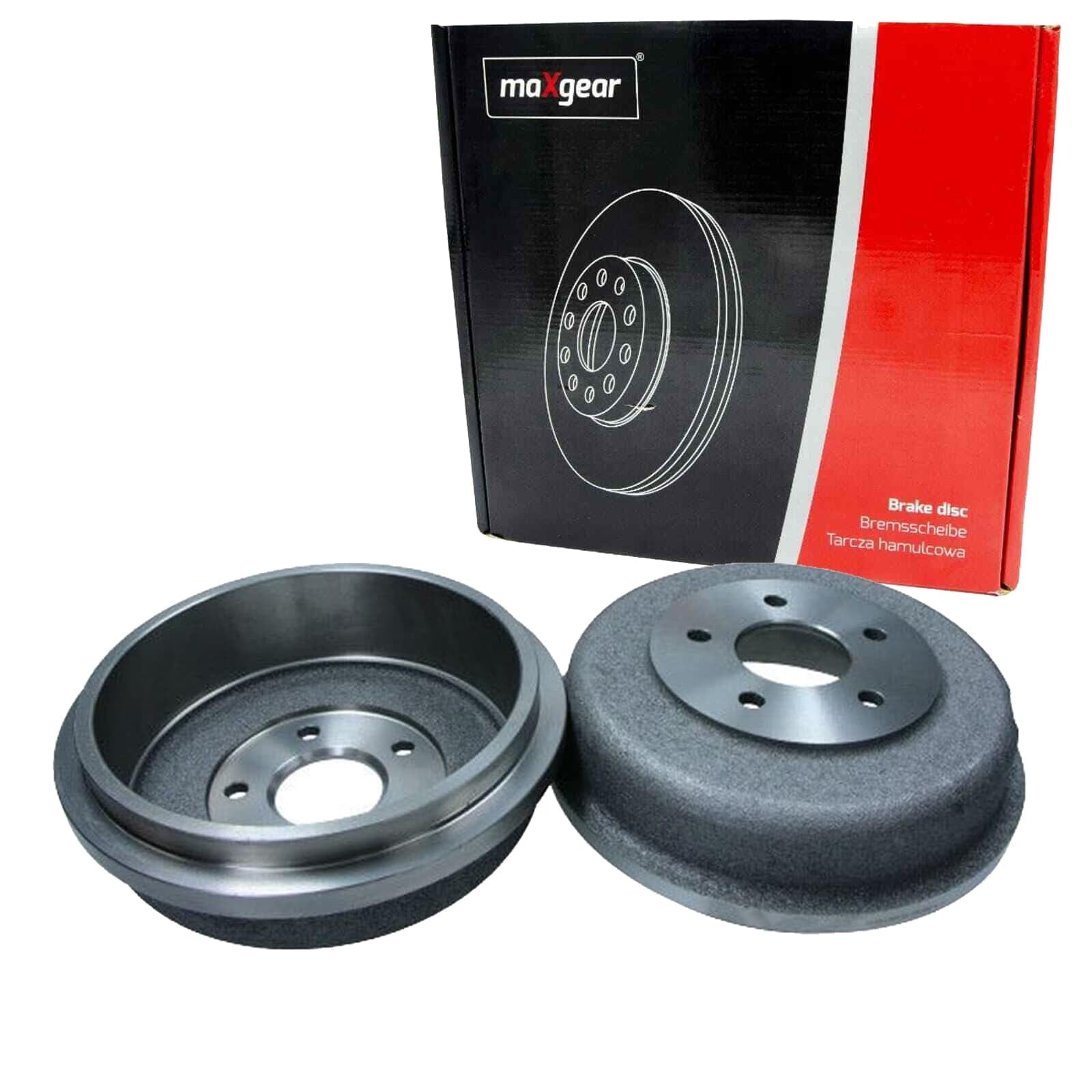2X Maxgear 228,5mm Bremstrommeln hinten | 2x 19-2315 Kompatibel mit Tourneo Connect,transit Connect (P65_, P70_, P80_)