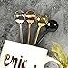 Sweejar Espresso spoons 18/10 Stainless Steel,6-piece Vogue Mini Teaspoons set for Coffee British tea Dessert Cake Ice Cream cappuccino,5 Inch frosted handle (Silver)