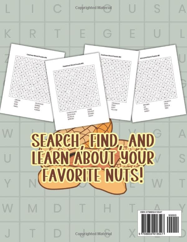 Large Print Nutty Discoveries Word Search for Kids Ages 5-9: Search, Find, and Learn about Your Favorite Nuts! (Ready, Set, School Activity Collection) image 3