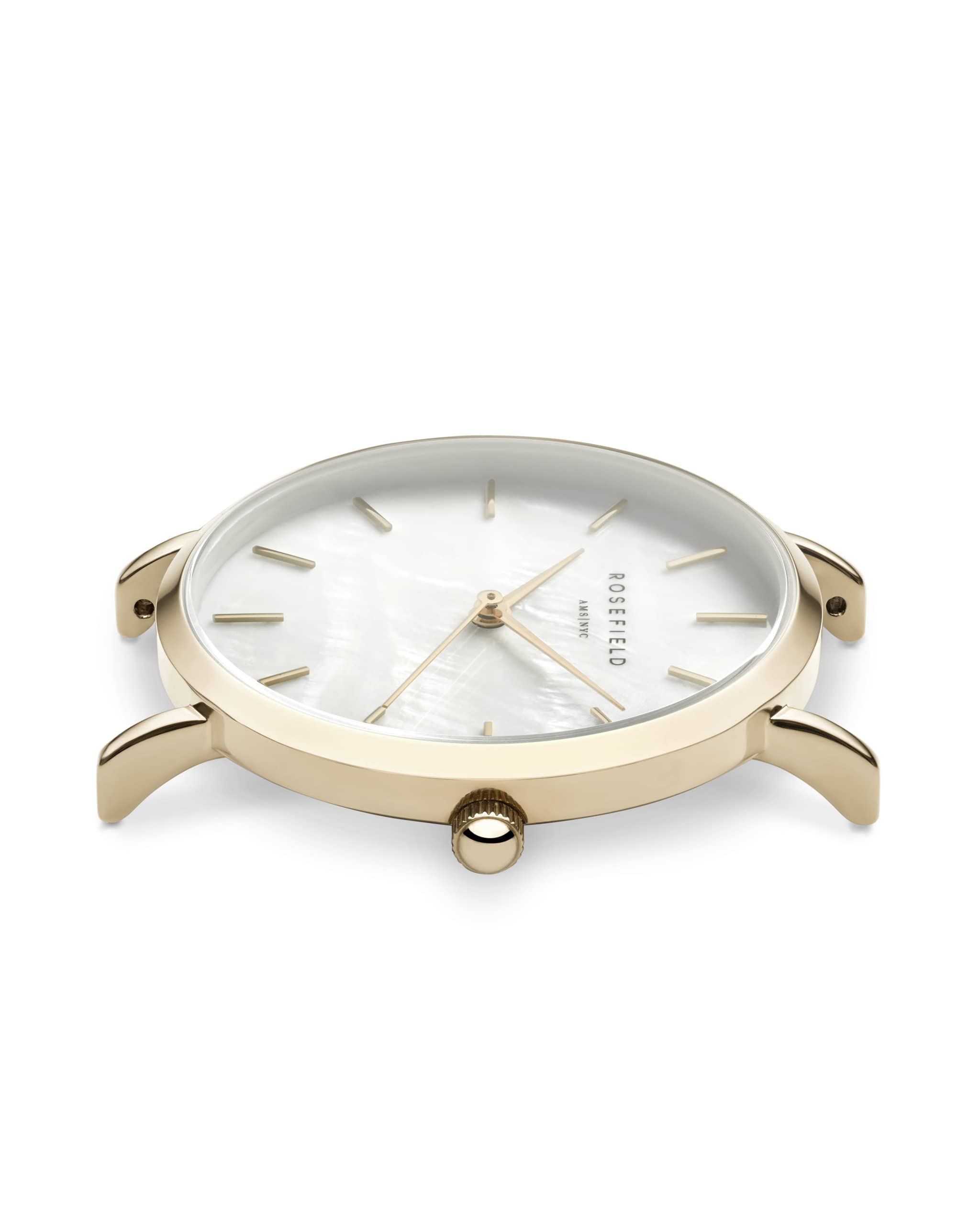 Rosefield Upper East Side Damen-Armbanduhr Weißes Perlmutt 33 mm