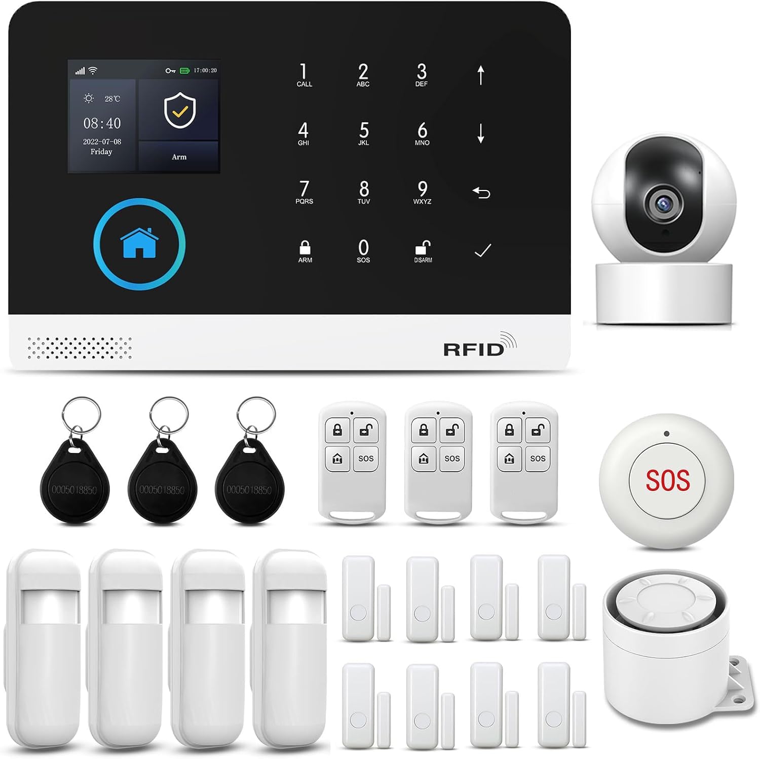 PGST Home Security Systems Wireless Alarm with 4G GSM