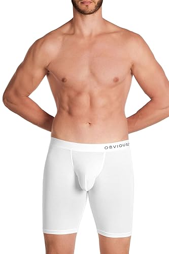 Obviously PrimeMan - Boxer Brief 9 inch Leg - Medium - White