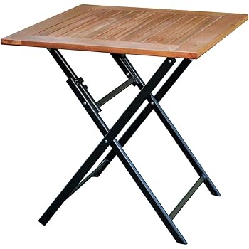 Amazon De Klapptisch Holz 70x70 Terrassentisch Eukalyptus Balkontisch Gartentisch Tisch