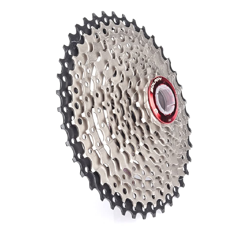 BOLANY 8/9/10 Fach Kassette 11-25T/32T/36T/40T/42T/46T/50T, Bicycle Speed Cassette Geeignet für MTB Fahrrad, Rennrad, Leichtes Freilaufritzel, kompatibel mit Shimano, SRAM, Sunrace