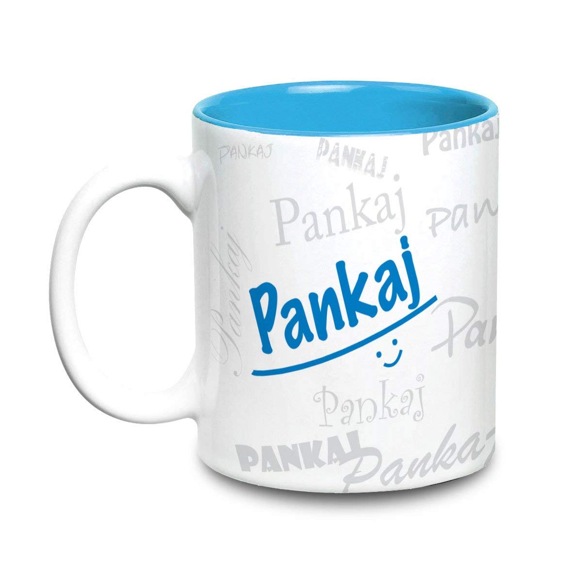 Hot Muggs Me Graffiti Mug - Pankaj Personalised Name Ceramic, 315ml, 1 Unit