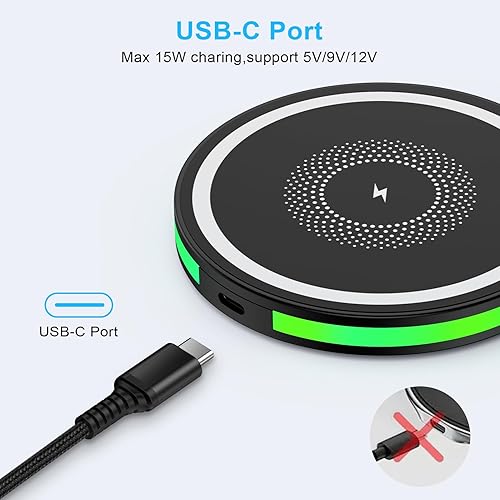 Miniatura 4 de Cargador inalámbrico para Samsung Android, cargador de teléfono inalámbrico rápido, cargador rápido inalámbrico para Samsung Galaxy S25 Ultra S25