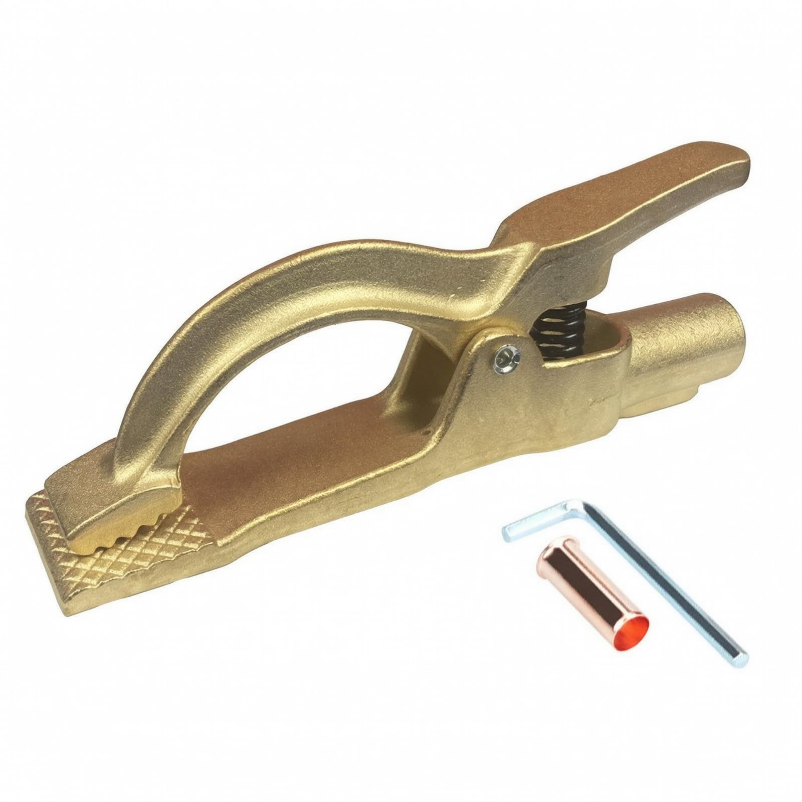 Pinza di Massa a Presa, 500A-800A, Pinza A Tigre In Ottone Pieno | Robusto, Morsetti a , Ampia Apertura, per Saldatura, Officina, Saldatori