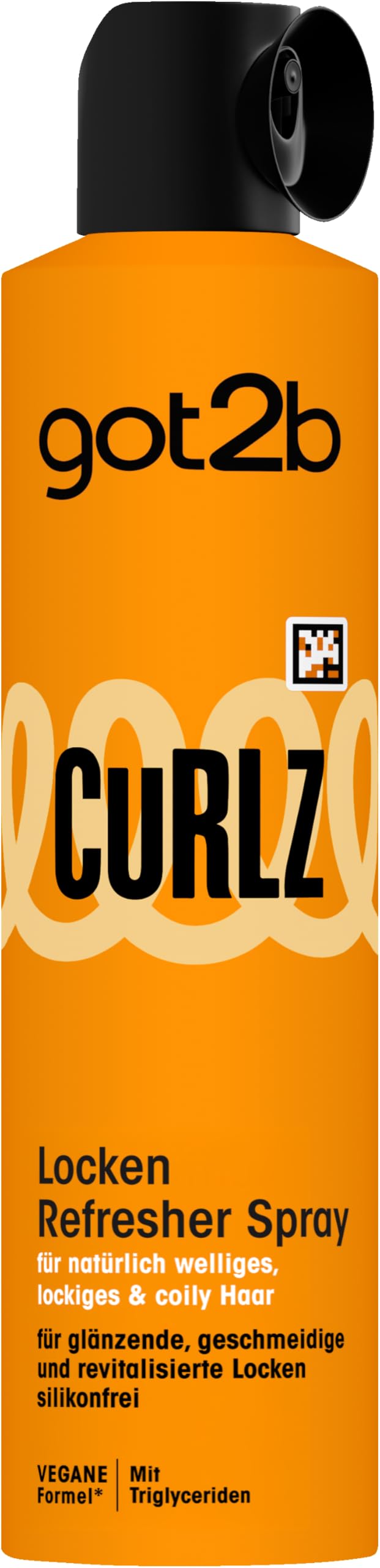 Got2b Curlz Locken Refresher Spray (6x200 ml), Lockenspray für natürlich welliges, lockiges & coily Haar, Styling für geschmeidig-glänzende Locken, silikonfrei | Für natürlich welliges, lockiges & coily Haar, Geschmeidig-glänzende Locken, Silikonfrei