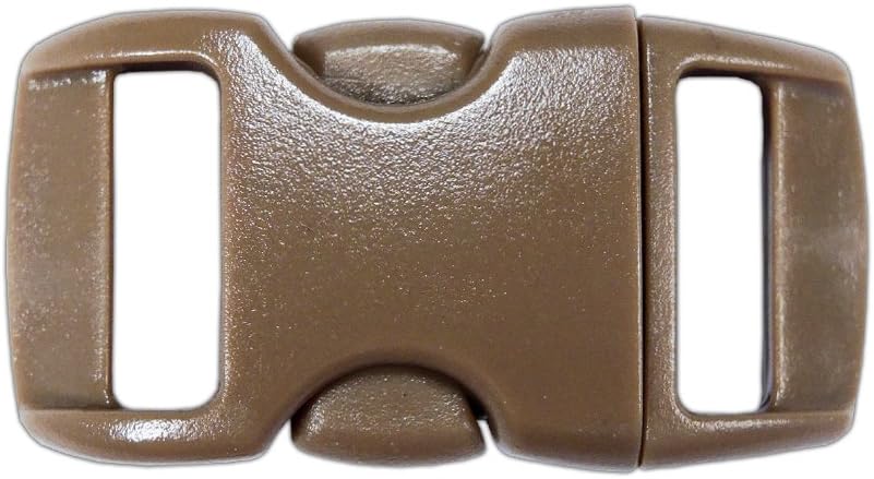 West Coast Paracord Side Release Contoured 3/8 Inch Buckles - Multiple Pack Size Options