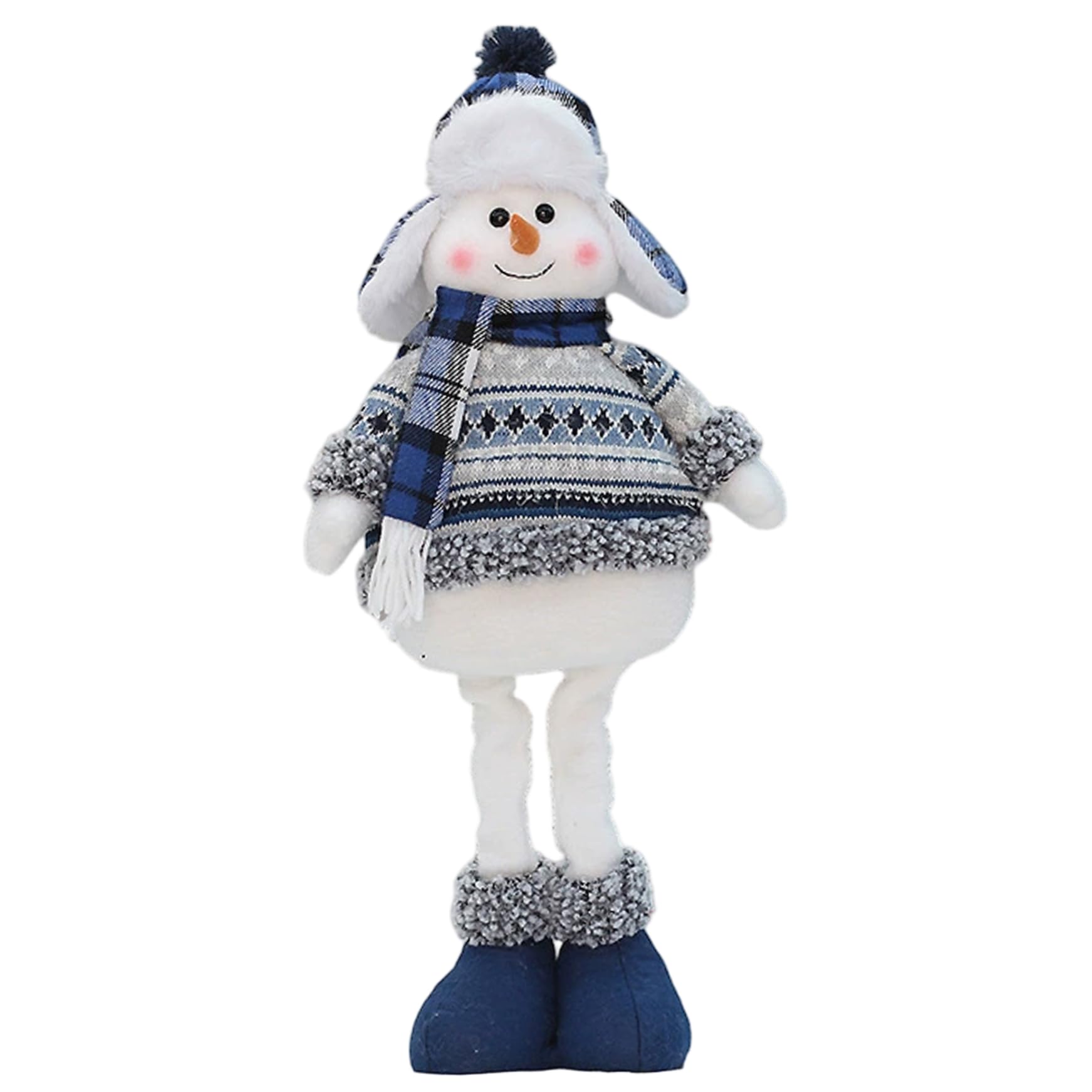 Bonhomme de neige en peluche 20 pouces Gcroet rétractable pour la décoration de Noël