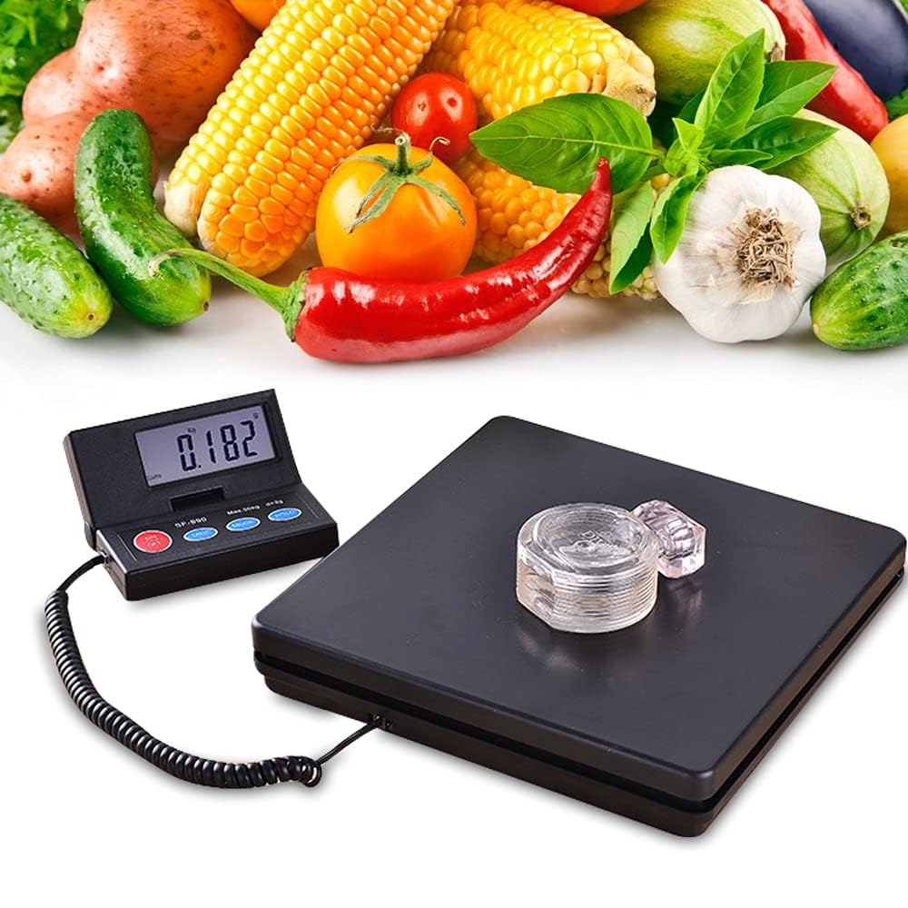 Waga paczkowa, 2 g - 50 kg, waga precyzyjna, elektroniczna waga platformowa, 4 różne jednostki miary, z ekranem LCD