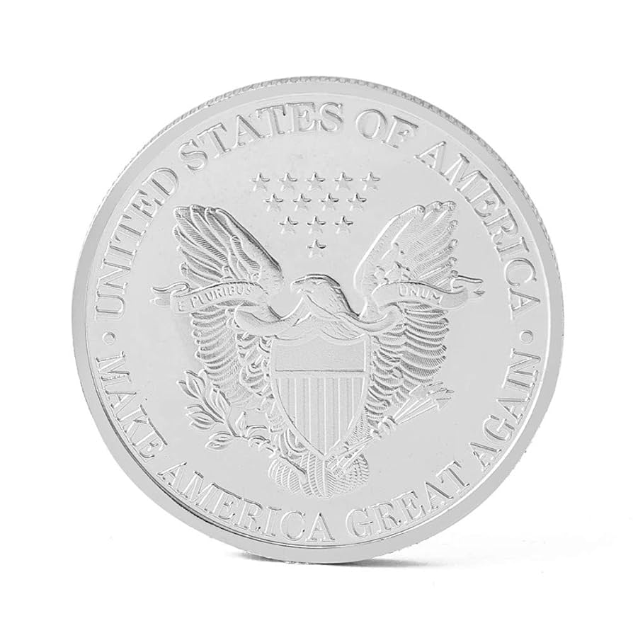 【新品】Dice Trump/ silver mirror-drop LENS Amazon.com: Donald Trump Coin-2020 President Donald Trump