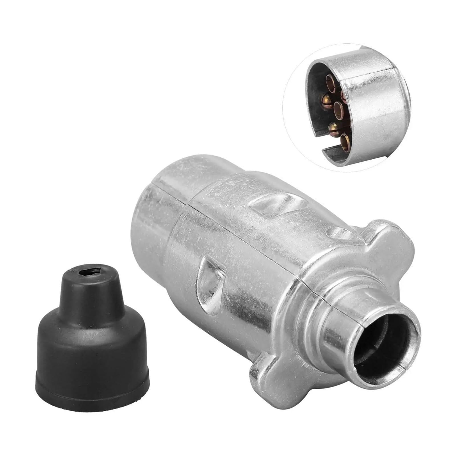 Akcesoria do 2 Szt. Złącze Przyczepy 7-pinowe Ze Stopu Aluminium Do Holowania 12 V Na kemping, wędrówki, podróże | Wymiana