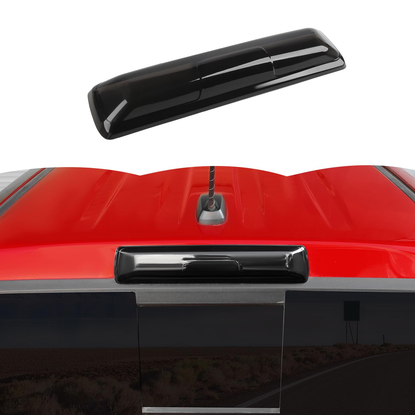 RT-TCZ Smoked Black Third 3rd Brake Light Cover High Mount Stop Lamp Cover Trim Exterior Accessories for Chevrolet Chevy Colorado 2014-2025,for GMC Canyon 2011-2025