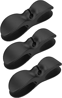 منظمات كابلات المطبخ الفعالة، مثالية للحفاظ على مساحة مطبخ نظيفة ومنظمة مع بكرات كابلات لجميع أدوات الطبخ والأواني الخاصة بك بلاصق دبل فيس (3 قطع)