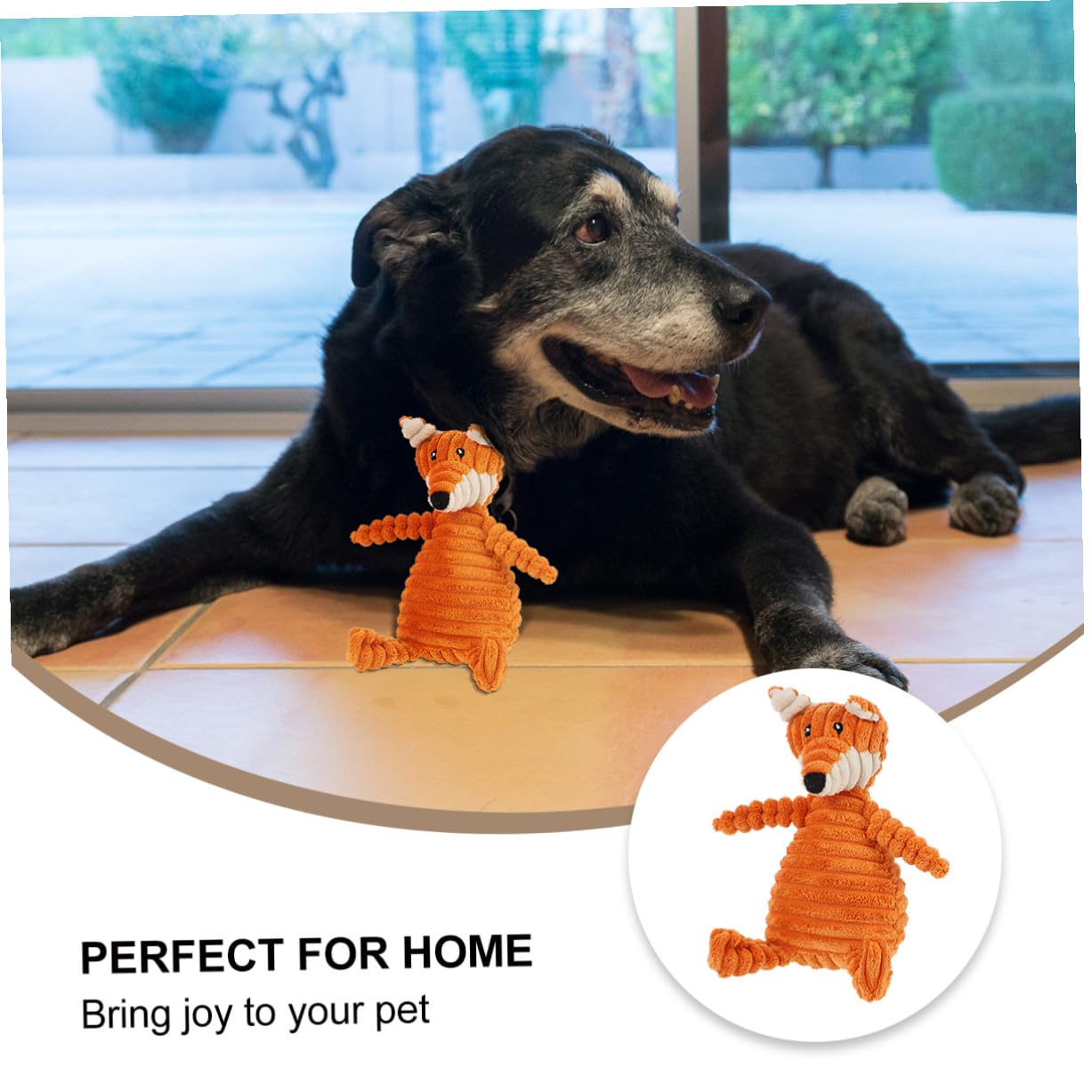 POPETPOP Giocattoli Sonori per Cani Set 3 Unitá in Peluche Resistente Suono, Design Adorabile per Giochi e Riduzione Comportamenti Distruttivi