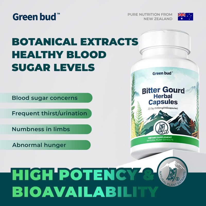 Miniatura 2 de Kreain Nature Mezcla de azúcar en la sangre con melón amargo y extracto de canela, niveles saludables de azúcar en la sangre, bienestar metabólico y