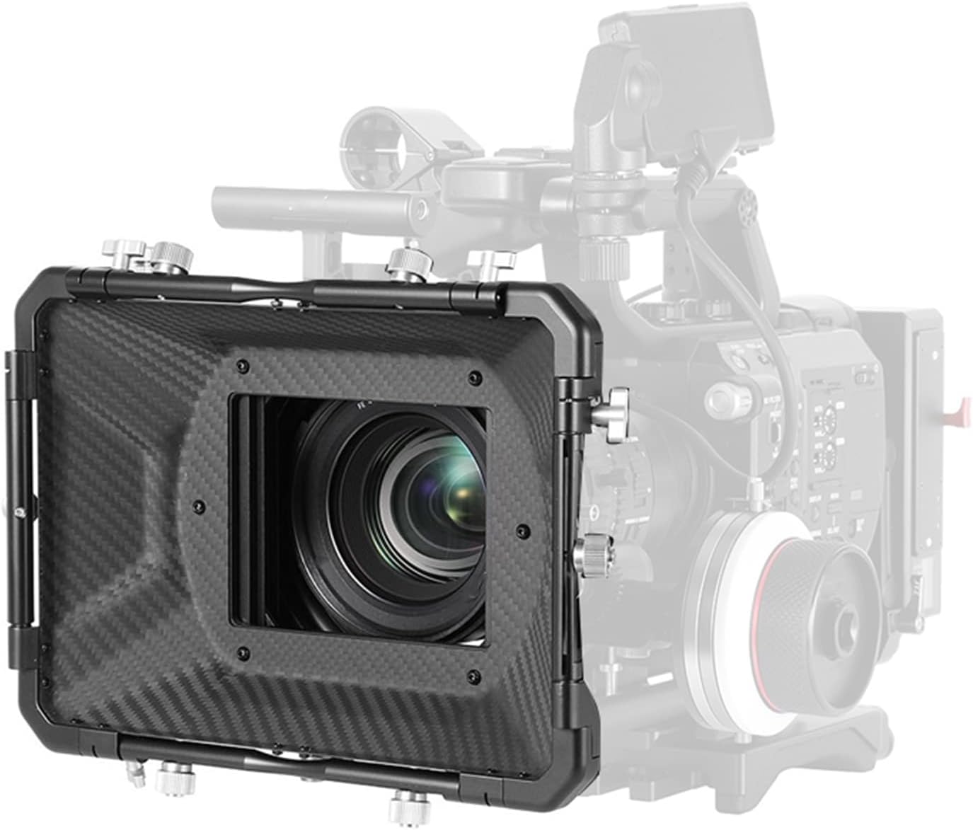 Camera Matte Box, Adjustable Universal Lightweight Carbon Fiber Matte Box Portable for FS5 Camera