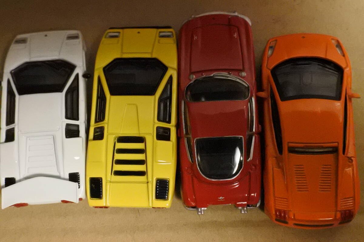 ランボルギーニ7台セット カウンタック2台＆ミウラ＆イオタ＆350GT＆ 