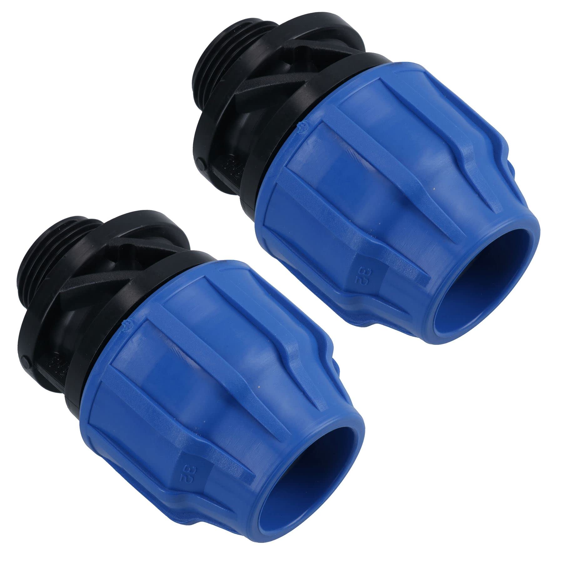 Ab Tools Men's 32Mm X 1" Mdpe Adapter Compression Coupling Fitting Water Pipe 2Pk