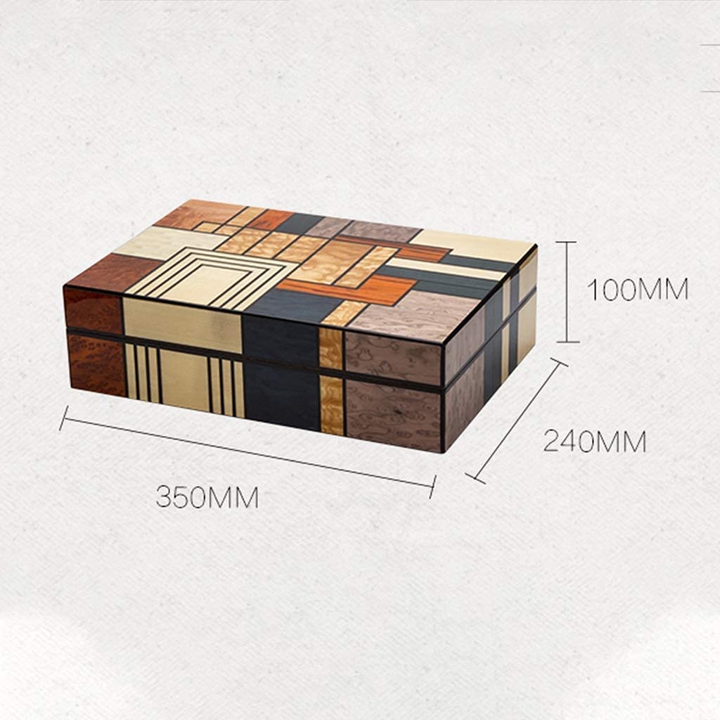 Pudełko na cygara Pianolak sigarenkistje, strak gespafdichting ontwerp sigarenhumidor, grote capaciteit elegante prachtige humidor voor 25 sigaren Spersonalizowane