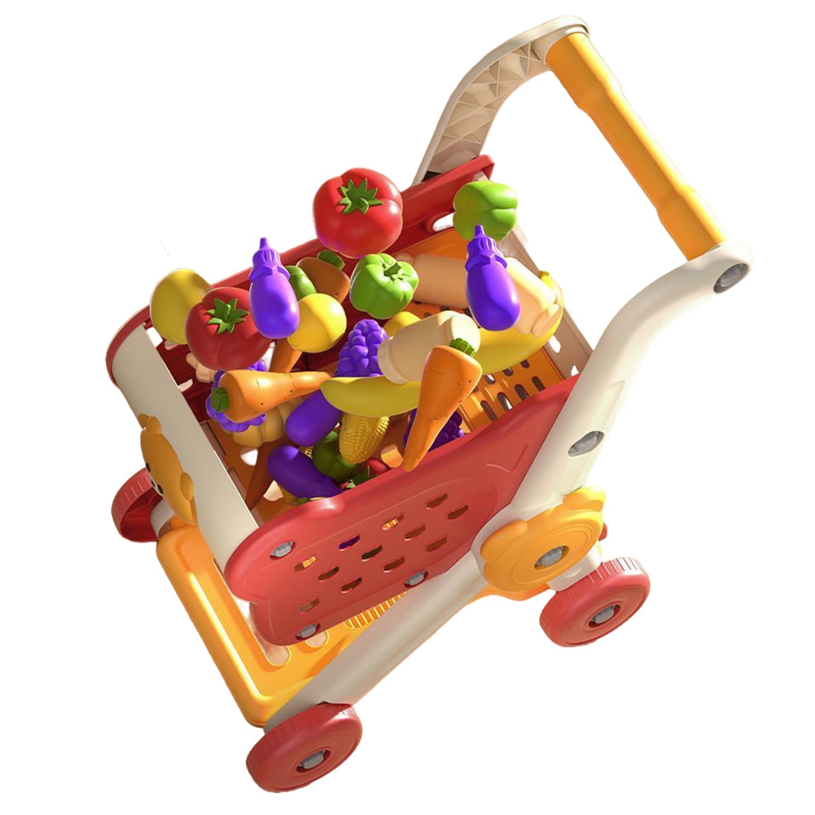Carrito de Compras de Juguete para Niños Set De Juego De rol De